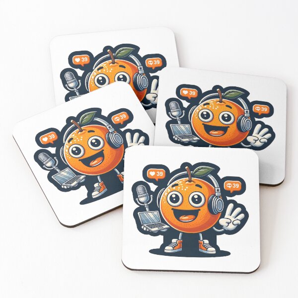 Item preview, podcaster orange designed and sold by FerdiEverywhere.