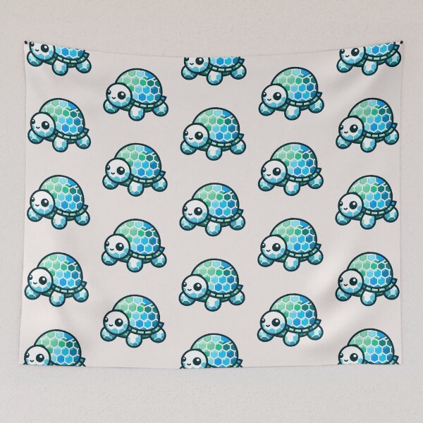 Aperçu de l'œuvre Tortue hexagonale créée et vendue par LemuellTrends.
