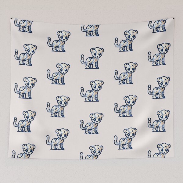 Aperçu de l'œuvre Guépard hexagonal créée et vendue par LemuellTrends.