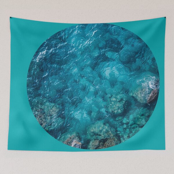 Item preview, Serene Seascape Captured from Aerial Heights designed and sold by Ace Apparel  Attire.