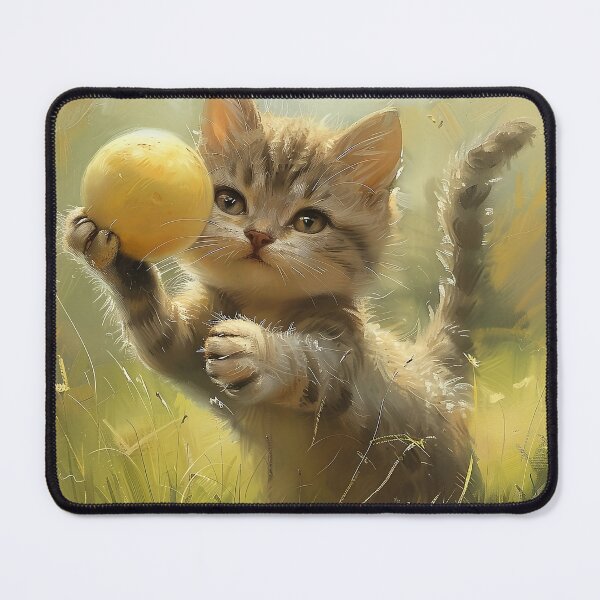 Item preview, Cute cat holding ball designed and sold by CatsAndDogs-TF.