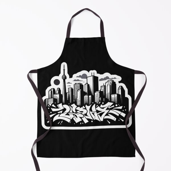 Item preview, Toronto Graffiti Skyline (Black and White) designed and sold by PinUpPizzazz.