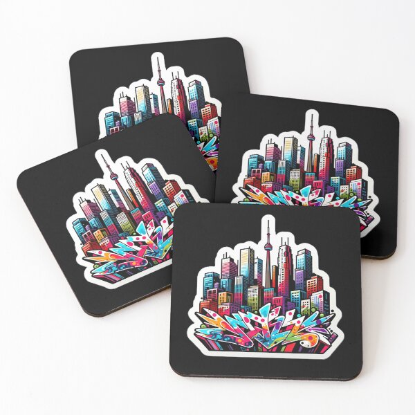 Item preview, Toronto Graffiti Skyline designed and sold by PinUpPizzazz.