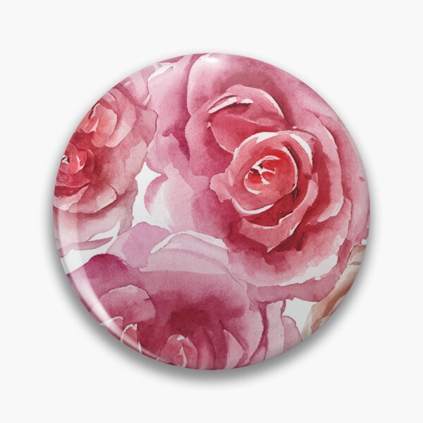 Item preview, Watercolor Tea Roses designed and sold by LianaCreates.
