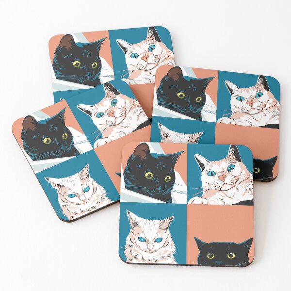 Item preview, Black Cats White Cats designed and sold by jastinamor.