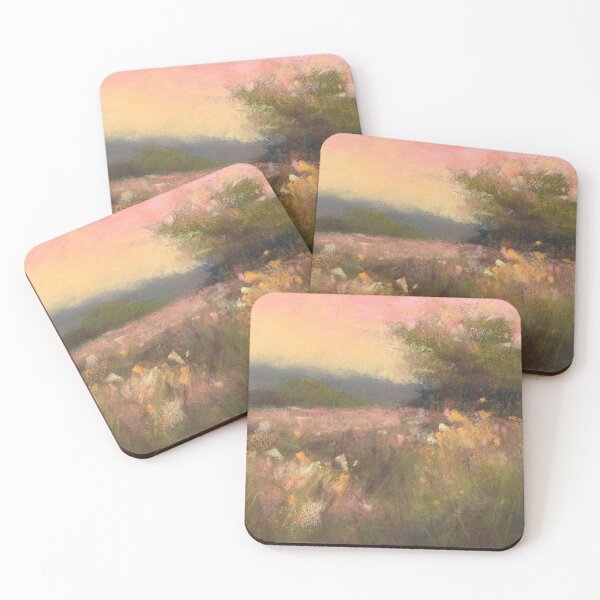 Item preview, A Meadow's Soft Whisper Soft Pastel Landscape designed and sold by TiffanyMackay.