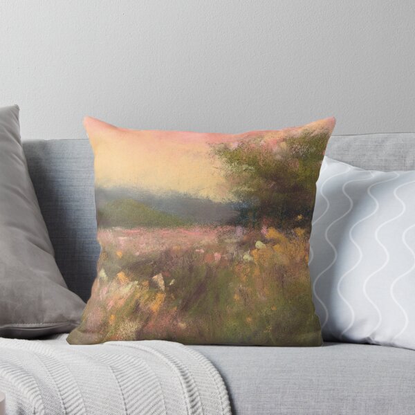 Item preview, A Meadow's Soft Whisper Soft Pastel Landscape designed and sold by TiffanyMackay.