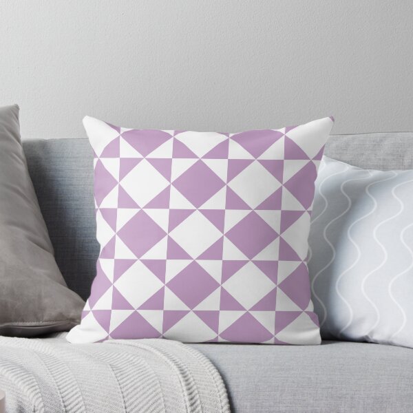 Item preview, Lilac & White Squares Pattern designed and sold by starrylite.