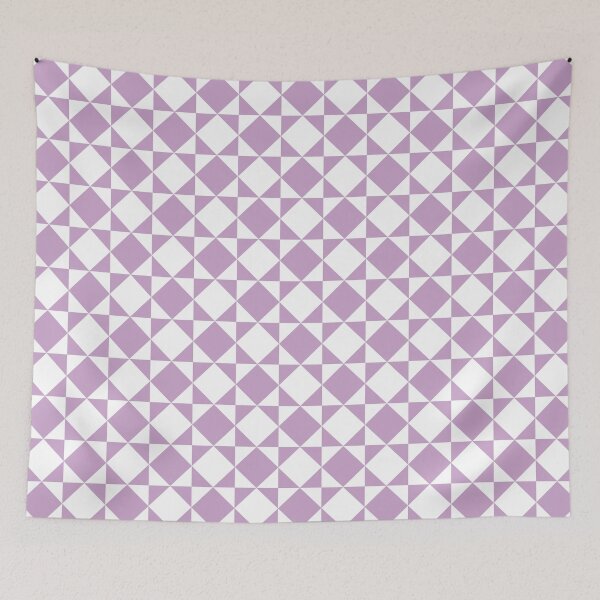 Item preview, Lilac & White Squares Pattern designed and sold by starrylite.