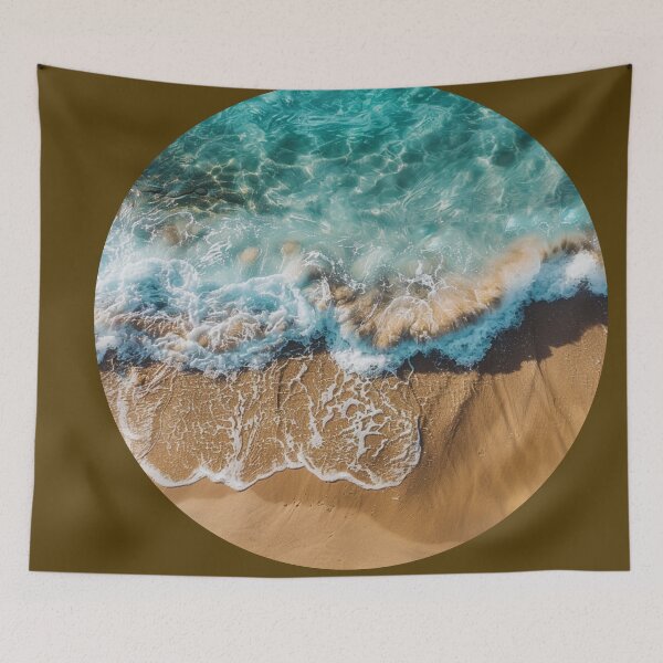 Item preview, Serene Coastal Beauty: Aerial Perspective Over Clear Ocean designed and sold by Ace Apparel  Attire.