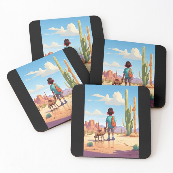 Item preview, A Boy and His Camel in the Desert" designed and sold by MudmanExpress.