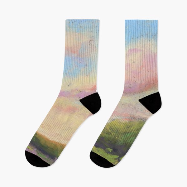 Item preview, Flower Field Cotton Sky Soft Pastel designed and sold by TiffanyMackay.