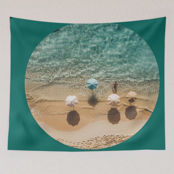 Item preview, Serene Coastal Beauty: Aerial Perspective Over Clear Ocean designed and sold by Ace Apparel  Attire.