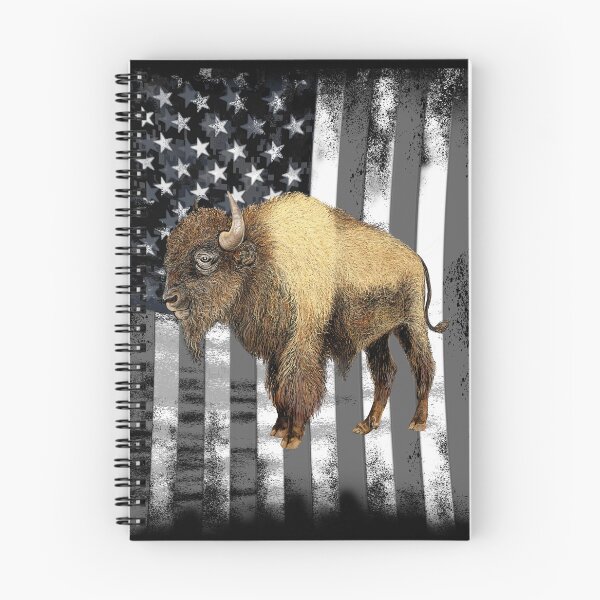 Item preview, American Grey Flag Buffalo Bison Dad Gift  designed and sold by oz10.