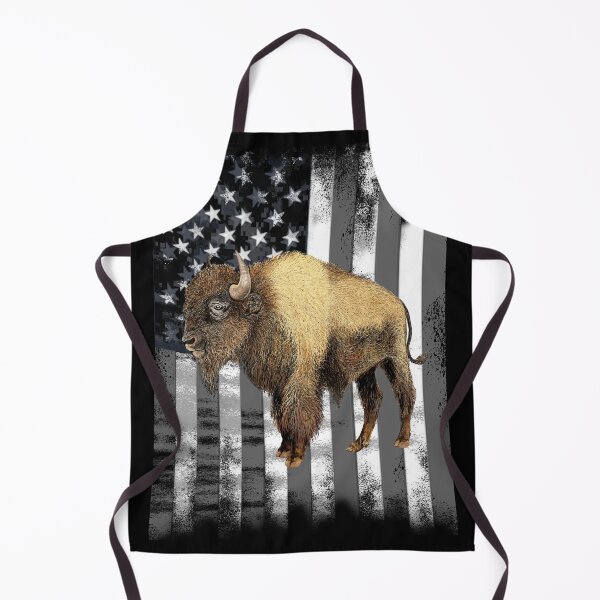 Item preview, American Grey Flag Buffalo Bison Dad Gift  designed and sold by oz10.
