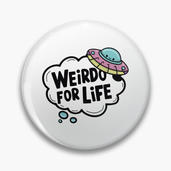 Artikelvorschau, Weirdo For Life, Adorable Ufo Space Statement Sticker entworfen und verkauft von WatermelonPink.