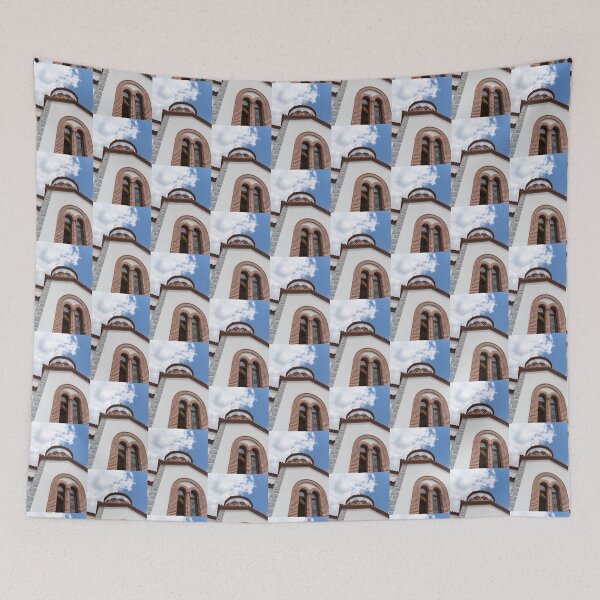 Item preview, Saint Archangels Church Facade Against the Sky designed and sold by Georgia Mizuleva.