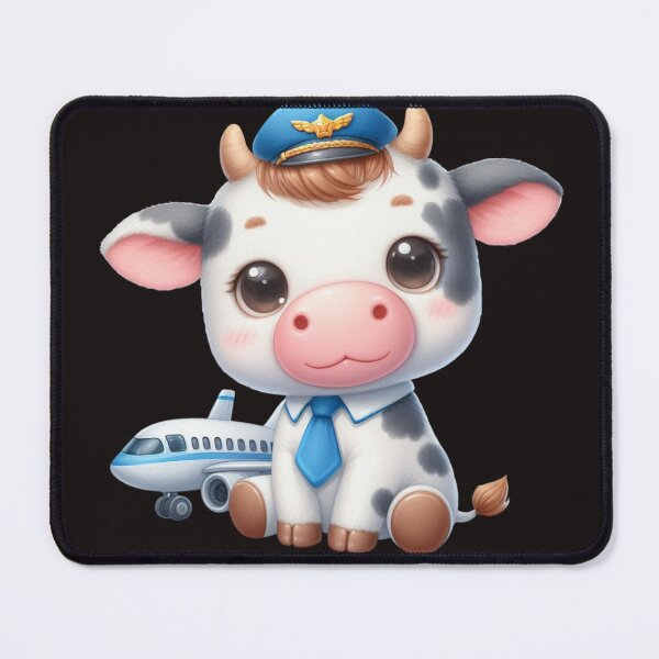Item preview, Funny cartoon cow flight attendant! designed and sold by fribabywonder.