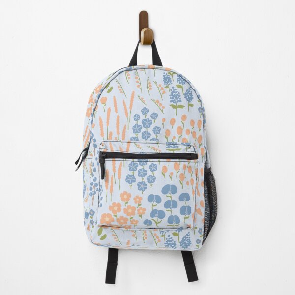 Item preview, Hand draw flowers in the garden on blue background art stye seamless pattern designed and sold by SeePair.