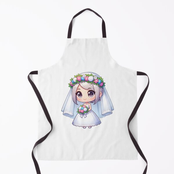 Item preview, Cute Bride with Flowers designed and sold by PassionforLove.