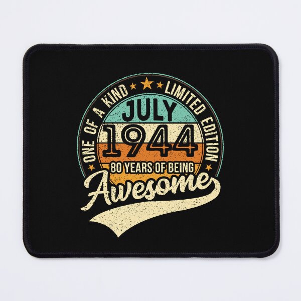 Item preview, One of a kind vintage birthday gift for the awesome 80 years old - born in JULY 1944 - 2024 birthday designed and sold by oudinmeissArt.