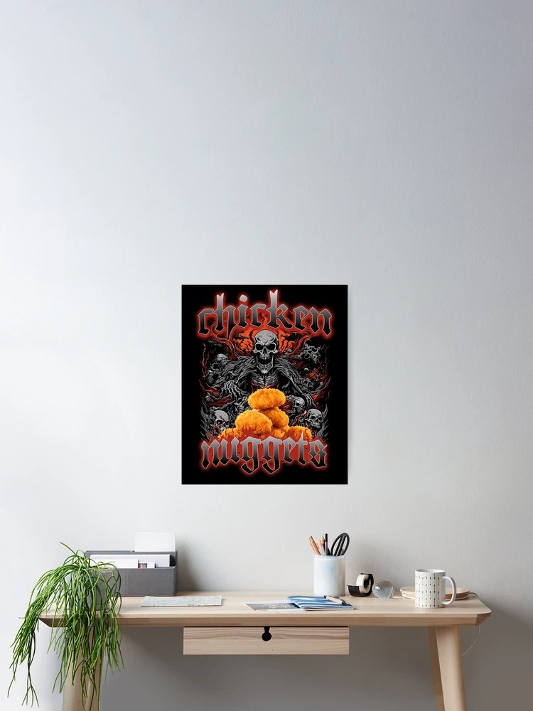 Thumbnail 2 von 3, Poster, Chicken Nuggets Death Metal Kids Nuggies Chicken Nuggets Gear designt und verkauft von DynamicDesign.