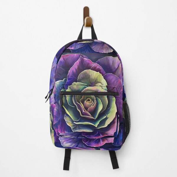 Item preview, Blue and purple cactus rose print designed and sold by dcrc.