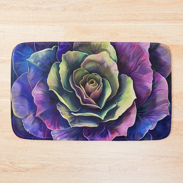 Item preview, Blue and purple cactus rose print designed and sold by dcrc.