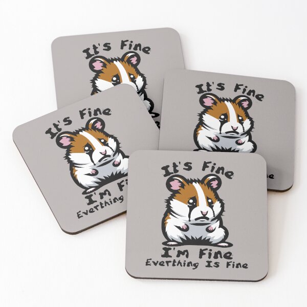 Item preview, Sad Hamster - I'm Fine, Everything Is Fine designed and sold by Urban-Alien.