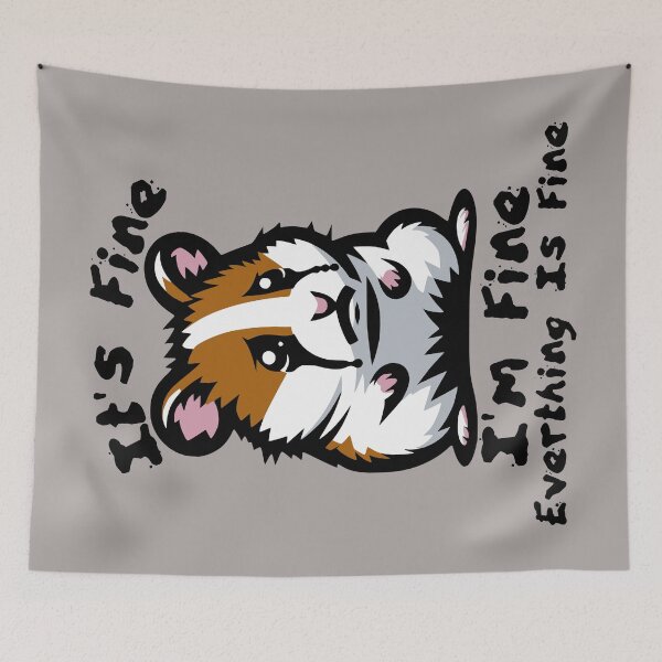 Item preview, Sad Hamster - I'm Fine, Everything Is Fine designed and sold by Urban-Alien.