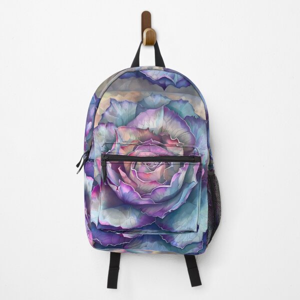 Item preview, blue and purple cactus rose print designed and sold by dcrc.