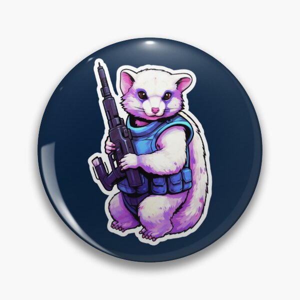 Item preview, Cute Galactical Ferret with Laser Blaster Gun   designed and sold by Theodorafort.