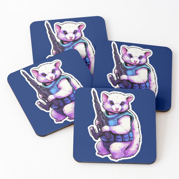 Item preview, Cute Galactical Ferret with Laser Blaster Gun   designed and sold by Theodorafort.