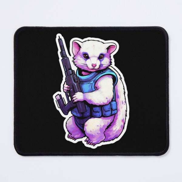 Item preview, Cute Galactical Ferret with Laser Blaster Gun   designed and sold by Theodorafort.