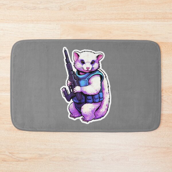 Item preview, Cute Galactical Ferret with Laser Blaster Gun   designed and sold by Theodorafort.