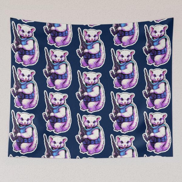 Item preview, Cute Galactical Ferret with Laser Blaster Gun   designed and sold by Theodorafort.
