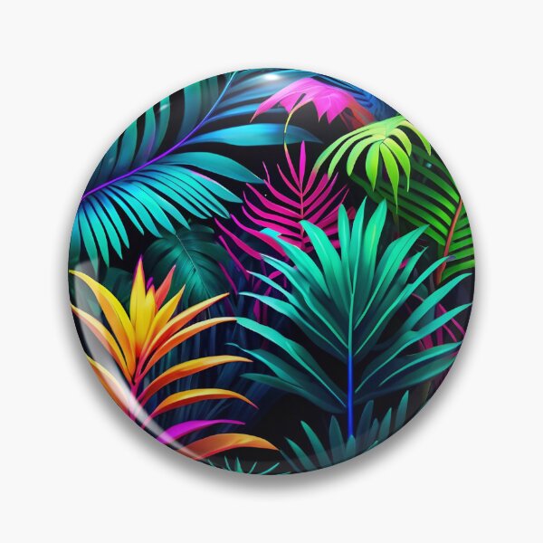 Item preview, Cool Neon Jungle Pattern designed and sold by TheArtOfPat.