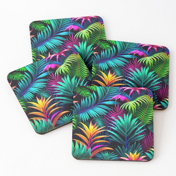 Item preview, Cool Neon Jungle Pattern designed and sold by TheArtOfPat.