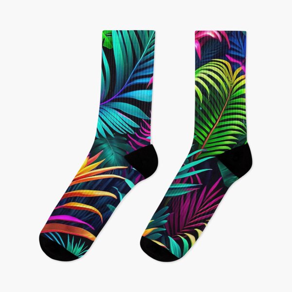 Item preview, Cool Neon Jungle Pattern designed and sold by TheArtOfPat.