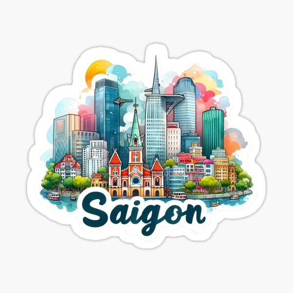 Item preview, SAIGON CITY VIETNAM ART DESIGN designed and sold by dearbedelia.