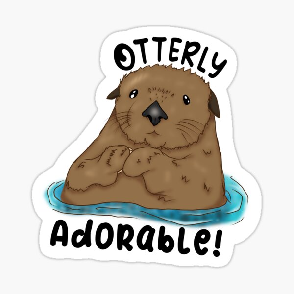 Otterly Adorable! Sticker