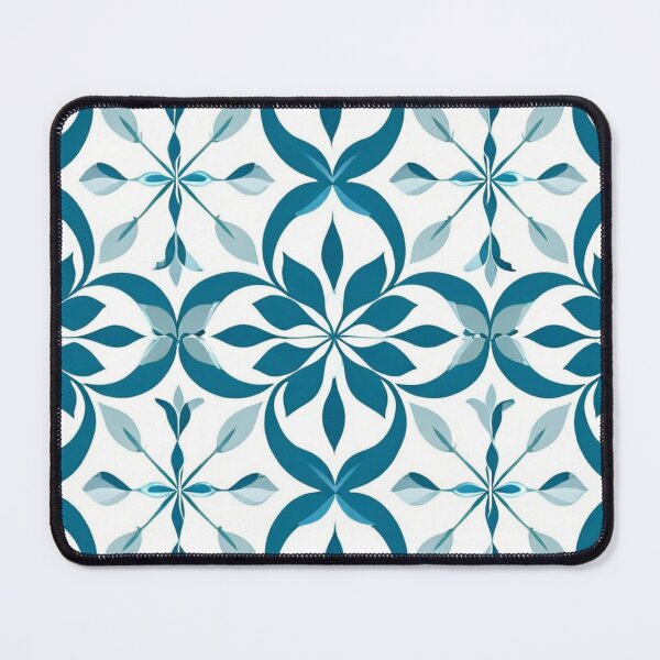 Item preview, Dianthus blue leaf and flower pattern designed and sold by JangmiHorang.