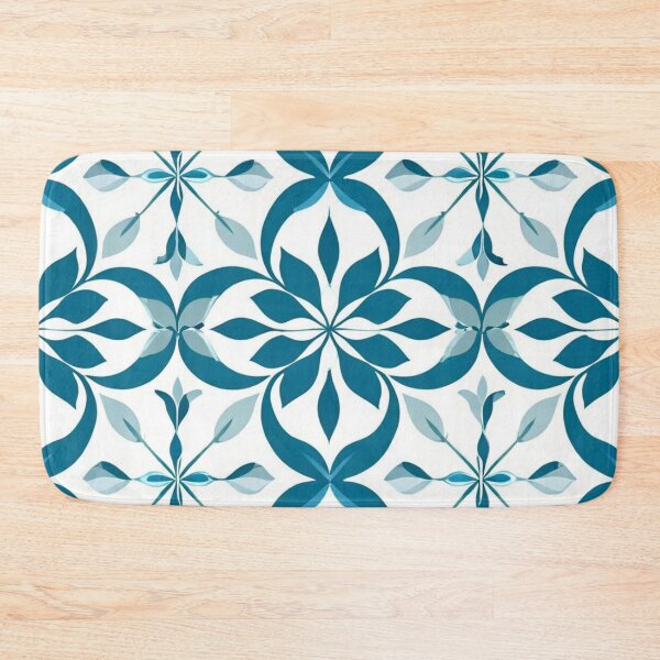 Item preview, Dianthus blue leaf and flower pattern designed and sold by JangmiHorang.