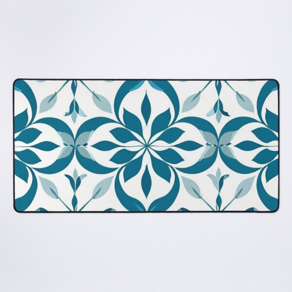 Item preview, Dianthus blue leaf and flower pattern designed and sold by JangmiHorang.