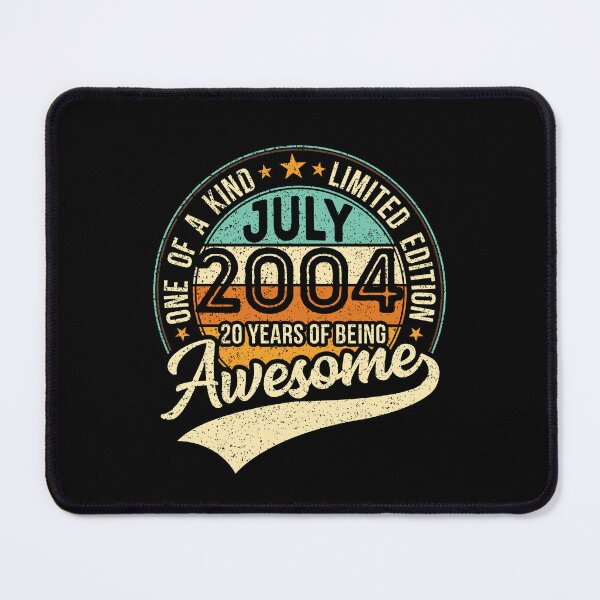 Item preview, One of a kind vintage birthday gift for the awesome 20 years old - born in JULY 2004 - 2024 birthday designed and sold by oudinmeissArt.