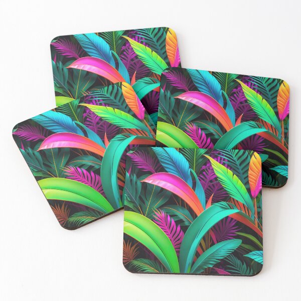 Item preview, Cool Neon Jungle Pattern designed and sold by TheArtOfPat.