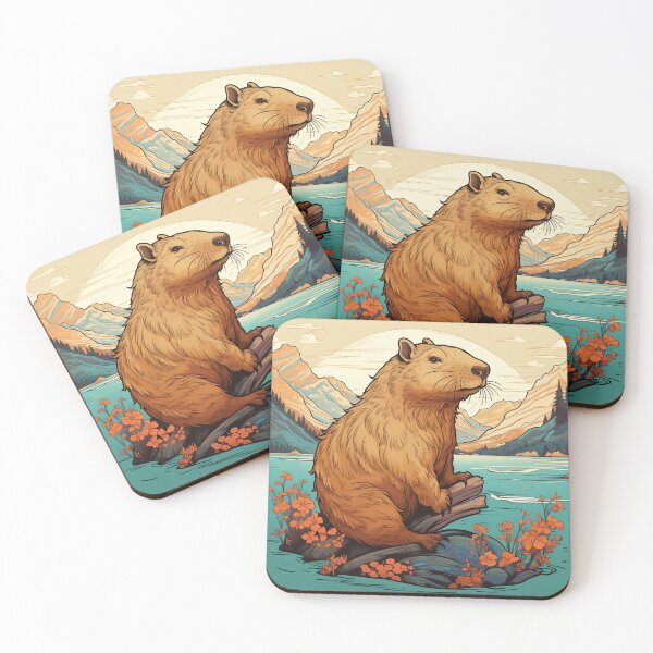 Item preview, Hokusai Capybara 1 designed and sold by AstroRisq.