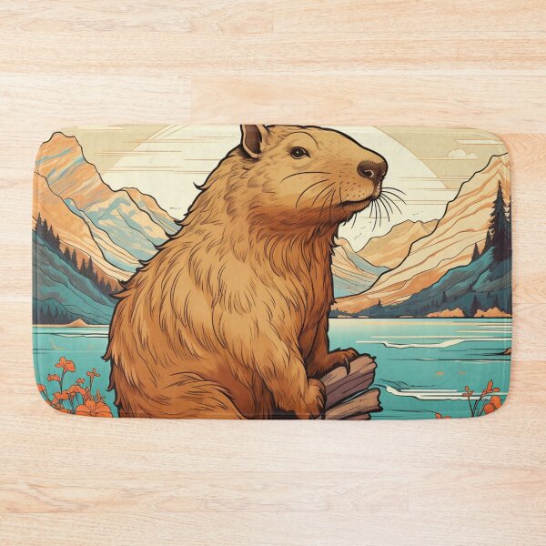 Item preview, Hokusai Capybara 1 designed and sold by AstroRisq.