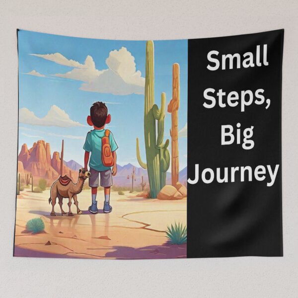 Item preview, Small Steps, Big Journeys designed and sold by MudmanExpress.