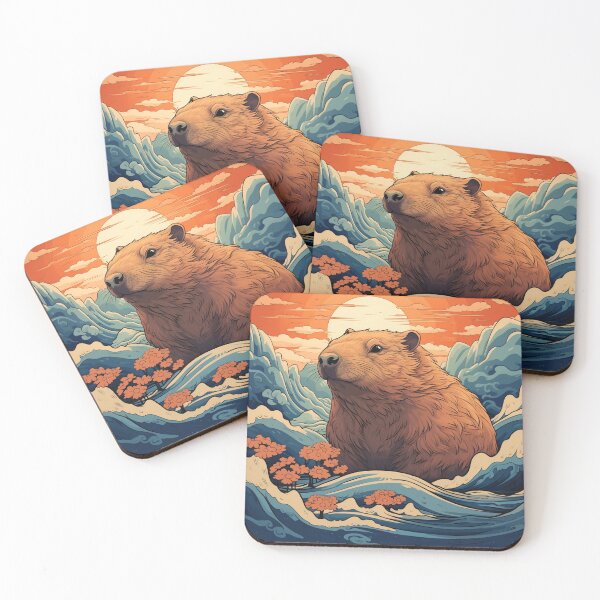 Item preview, Hokusai Capybara 2 designed and sold by AstroRisq.